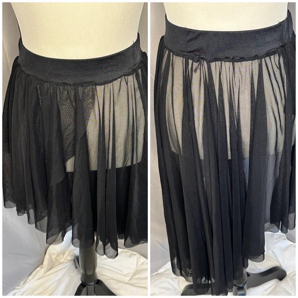 Black Lyrical Dance Overskirt